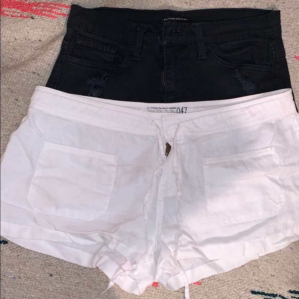 Guess shorts size 26 and one extra black short
